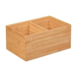 Boîte En Bambou 2 Compartiments -Komar || Wenko || Amadeus Soldes Magasin 1e142a6d9fb54645abc8d689757276c8