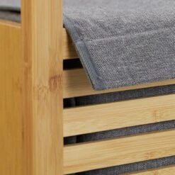 Panier à Linge En Bambou Sur Roulettes -Komar || Wenko || Amadeus Soldes Magasin 1e89cedffe31496c88fab0e9b1e20db2