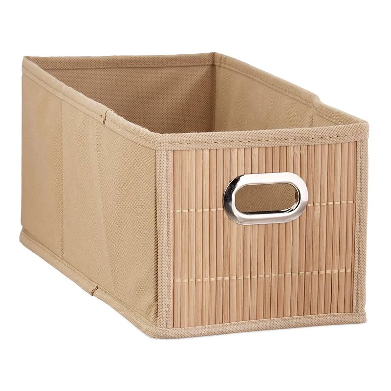 4x Paniers De Rangement En Bambou étroit 6 4x Paniers De Rangement En Bambou étroit – Image 4