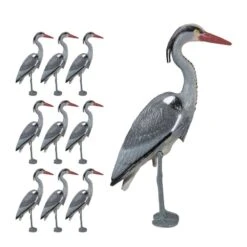 Statue De Jardin Héron En Lot De 10