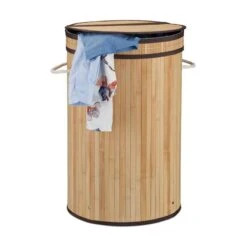 Corbeille à Linge Bambou Couvercle -Komar || Wenko || Amadeus Soldes Magasin 2730666aebf944e7af300829923496aa