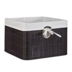 2x Corbeilles Panier De Rangement Bambou -Komar || Wenko || Amadeus Soldes Magasin 27714fef6cda4c37a6de25b7803c1dda