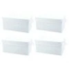 4 Boîtes Rangement Blanc Couvercle Nylon -Komar || Wenko || Amadeus Soldes Magasin 283f98a59efe4eeb930b38fbdd288a9d