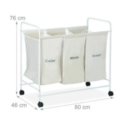 Panier à Linge 3 Compartiments -Komar || Wenko || Amadeus Soldes Magasin 28ed01de54514a66bf7a5f3639d52afd