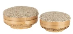 Set De 2 Boites Elia En Bambou Naturel