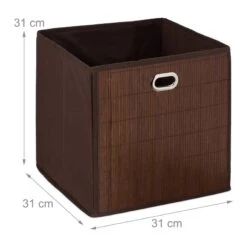 10x Paniers De Rangement En Bambou Haut -Komar || Wenko || Amadeus Soldes Magasin 2aa94abd5488421091117d66b42a7f9f