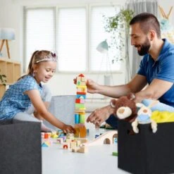 1x Panier à Bûches Carré En Feutre Gris -Komar || Wenko || Amadeus Soldes Magasin 2de99a608bc7409085319443ed3a122f