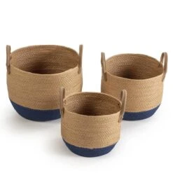 Set De 3 Paniers Tecla Fibre Naturelle