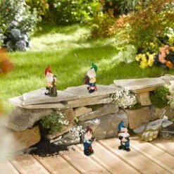 Lot De 4 Nains De Jardin Musiciens -Komar || Wenko || Amadeus Soldes Magasin 306558a5c08e42ad93f9590f2f0eb71d