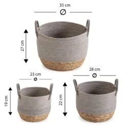Set De 3 Paniers Neves Fibre Naturelle 11 Set De 3 Paniers Neves Fibre Naturelle -Komar || Wenko || Amadeus Soldes Magasin 30ba6d4eda384e03bbcd29fce383e622