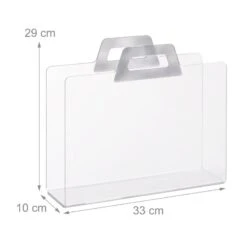 Porte-journaux Transparent En Acrylique -Komar || Wenko || Amadeus Soldes Magasin 34ea21be9eb949f295d55db035d8c81f