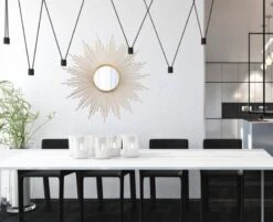 Miroir Mural Décoratif GOLD SUN Ø 100 Cm -Komar || Wenko || Amadeus Soldes Magasin 358cf894fab441ef910616adfe43340e