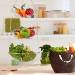 Panier à Suspendre 3 étages -Komar || Wenko || Amadeus Soldes Magasin 3714e4c1ac3a48faaf7c10d0fa3338a7