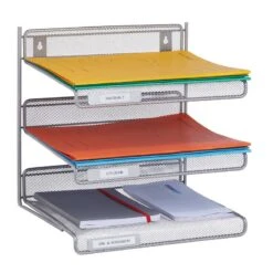 Rangement à Documents Métal 3 Casiers -Komar || Wenko || Amadeus Soldes Magasin 3c4ece28a1104091b97f5749c1319b64