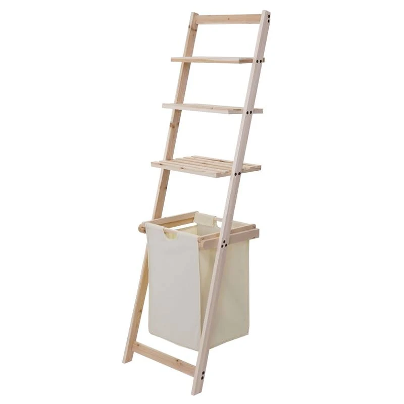 Étagère à échelle HWC-B59 Panier à linge 3 Étagère à échelle HWC-B59 Panier à linge