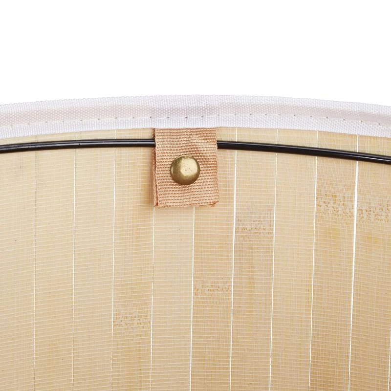 1x Panier à Linge Bambou Rond Blanc 10 1x Panier à Linge Bambou Rond Blanc – Image 8