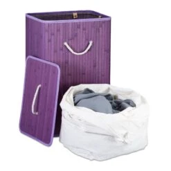 Lot De 2 Paniers à Linge Bambou Violet -Komar || Wenko || Amadeus Soldes Magasin 40da7af22a87490086f75239ea3cb009