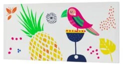Pretty Parrots Toile 27x54 Cm