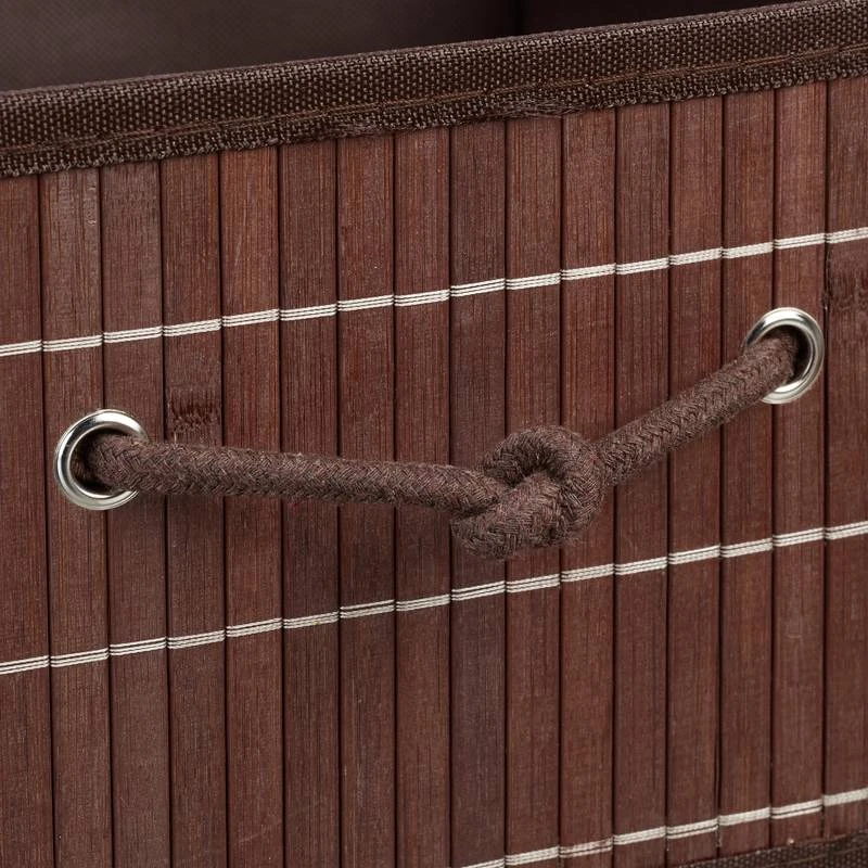 4x Paniers De Rangement En Bambou 7 4x Paniers De Rangement En Bambou – Image 5