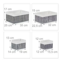 Lot De 6 Paniers De Rangement Gris -Komar || Wenko || Amadeus Soldes Magasin 445635684f12436ea85d7d1f0225d10a