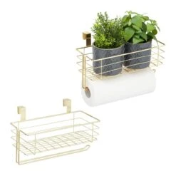 2x Paniers Suspension Avec Porte-rouleau