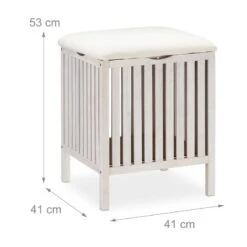 Panier à Linge Blanc Avec Siège -Komar || Wenko || Amadeus Soldes Magasin 45c15adac25640248c09f2f947e60bdb