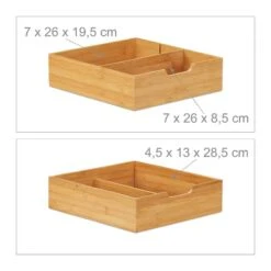 Boîte De Rangement Organiseur Bambou -Komar || Wenko || Amadeus Soldes Magasin 4919d89a3d2d4146ae81c2a723c7862f