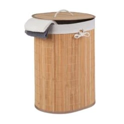 1x Panier Linge En Bambou Ovale Nature -Komar || Wenko || Amadeus Soldes Magasin 49c73e2428744bdea7daa28f90a4cec3