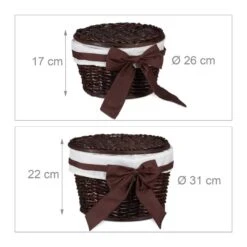 Set De 2 Corbeilles De Rangement -Komar || Wenko || Amadeus Soldes Magasin 4ab6ca1a04a14e5a818cc466feea366c