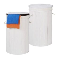 Lot De 2 Corbeilles Bambou Couvercle -Komar || Wenko || Amadeus Soldes Magasin 4ba9d0461cc9447aabd1f6ad4f689b32