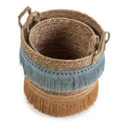Set De 2 Paniers Indie Fibre Naturelle -Komar || Wenko || Amadeus Soldes Magasin 4bf9b6e2da5441b68bc2d3639ad4f073