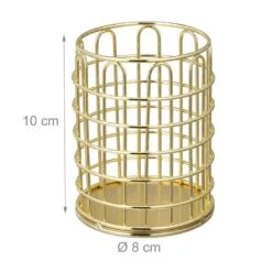 1x Pot à Pinceau Maquillage Métal Rond -Komar || Wenko || Amadeus Soldes Magasin 4c3916b3dc28467e9f2bde48057c5065