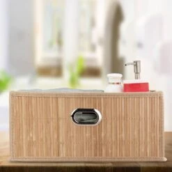 3x Paniers De Rangement En Bambou Marron -Komar || Wenko || Amadeus Soldes Magasin 4e7216f707cb49d087e3afd835742eb5 2