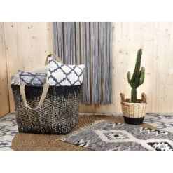Sac De Rangement En Jute Et Cuir -Komar || Wenko || Amadeus Soldes Magasin 52c02c8c080741148ebdc13cfc3d3c47