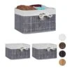3x Corbeilles Panier De Rangement Bambou -Komar || Wenko || Amadeus Soldes Magasin 54416f4f7faa4f39ad259b126ef1b2a6