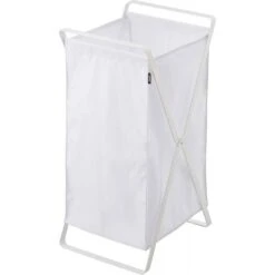 Yamazaki Panier à Linge Blanc - H64 Cm