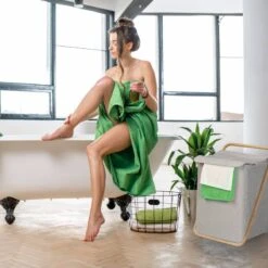 Panier à Linge En Tissu Et Bambou -Komar || Wenko || Amadeus Soldes Magasin 5557f79519284b11992c8f50a6568fb3