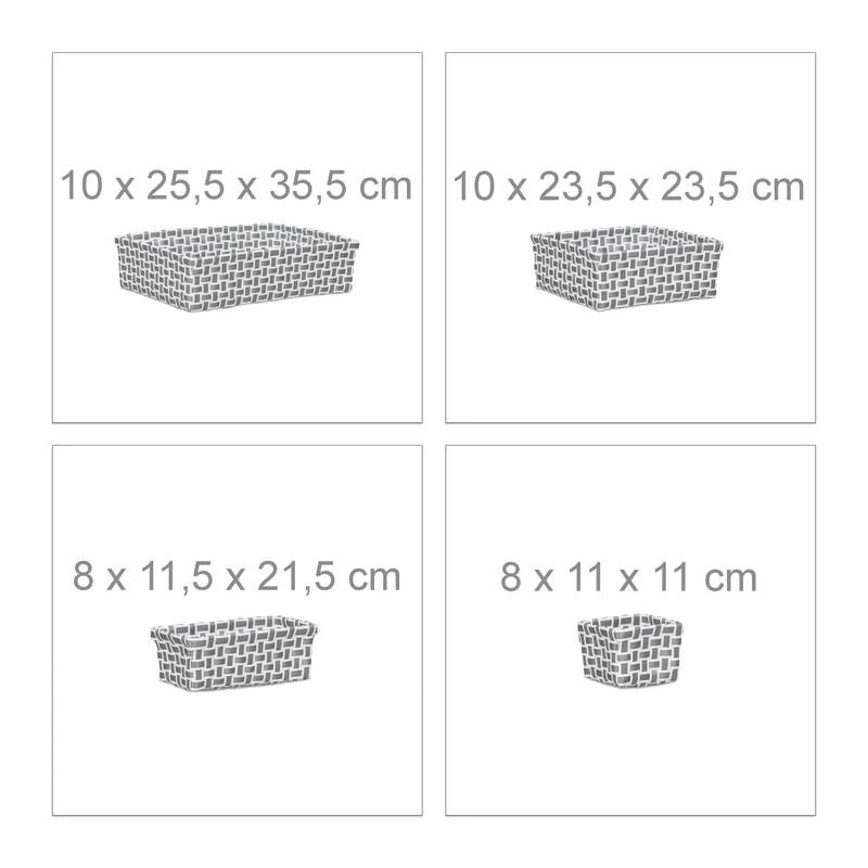 Set De 8 Corbeilles De Rangement 6 Set De 8 Corbeilles De Rangement – Image 4