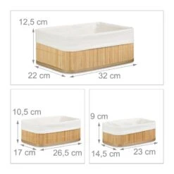 Boîte De Rangement En Bambou Lot De 3 -Komar || Wenko || Amadeus Soldes Magasin 56048083b79e4773b70075ee5aead6d8