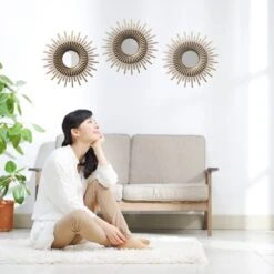 Lot De 3 Miroirs Soleil -Komar || Wenko || Amadeus Soldes Magasin 564d63c34e874756943c52a640288a26