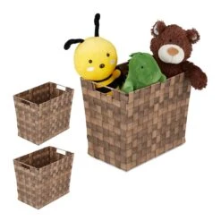 3x Paniers De Rangement Haut Tressés -Komar || Wenko || Amadeus Soldes Magasin 56d5b73854b5440fa22eb089247e7629