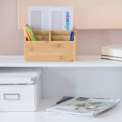 Organiseur De Bureau Bambou Distributeur -Komar || Wenko || Amadeus Soldes Magasin 57b7fa4aa15746158c6aecbd2b6c67d4