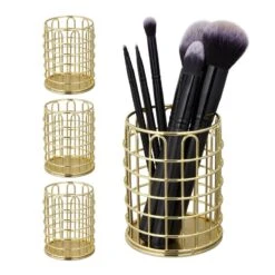 4x Pots à Pinceau Maquillage Métal Rond -Komar || Wenko || Amadeus Soldes Magasin 5a18f9396445402db16ebfd6f9fc2eab