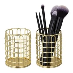 2x Pots à Pinceau Maquillage Métal Rond -Komar || Wenko || Amadeus Soldes Magasin 61c9650a163a431a96bd7430c64c71bf