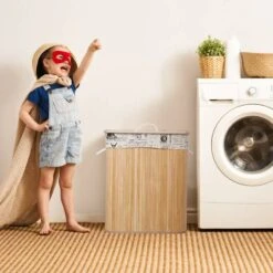 Panier à Linge En Bambou 2 Compartiments -Komar || Wenko || Amadeus Soldes Magasin 622ff5fea68746d1992017d2c2aa2b8f