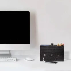 Boîte à Câbles En Bambou Noir -Komar || Wenko || Amadeus Soldes Magasin 639642bd4fdb4bba89c45fe5c1fb8c32