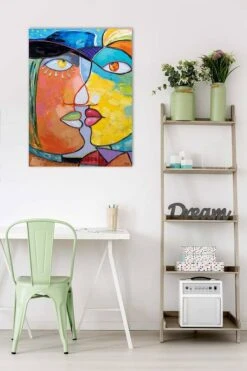 Tableau Peint à La Main Face To Face -Komar || Wenko || Amadeus Soldes Magasin 64851d113dc5422d824d48213cfd5a00