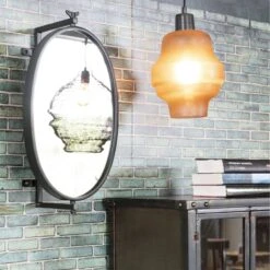 Miroir Ovale En Métal Noir -Komar || Wenko || Amadeus Soldes Magasin 6728daec23a441ed91fdfee2cf6707d2