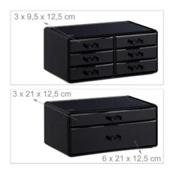 2x Organiseurs Maquillage 8 Tiroirs Noir 30 2x Organiseurs Maquillage 8 Tiroirs Noir -Komar || Wenko || Amadeus Soldes Magasin 68166fae544c49f1ba4ec2f386fe43d9