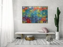 Tableau Peint à La Main Rainbow Glimmer -Komar || Wenko || Amadeus Soldes Magasin 6c9b72b8a7ef4728829582a8e9c594ce